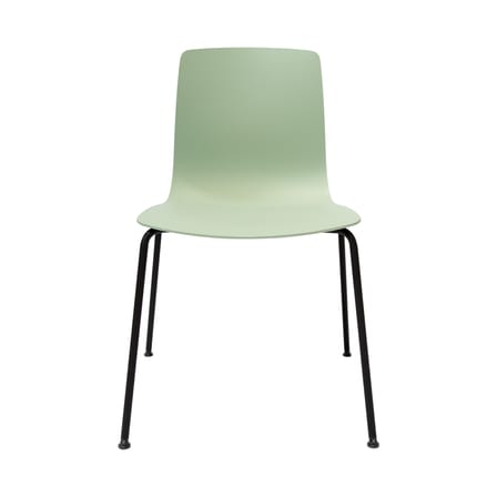 Aava 02 Stacking chair plastic material green / 4 legs - Recycled polypropylene - Arper