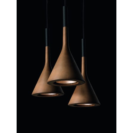 Suspension Aplomb  / Ciment - Ø 17 cm x H 36 cm / Câble 3,5 mètres - Foscarini