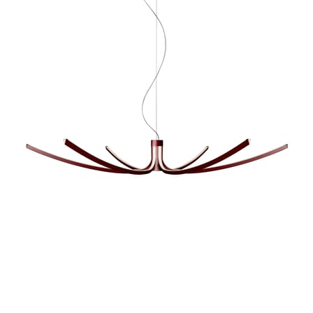 Suspension Asteria LED métal rouge / Ø 143 cm - Foscarini
