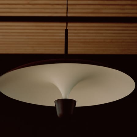 Suspension Kantarell LED métal noir / Ø 55 cm - NEW WORKS