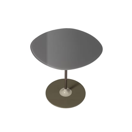 Table d'appoint Thierry verre gris / 45 x 45 x H 45 cm - Verre - Kartell