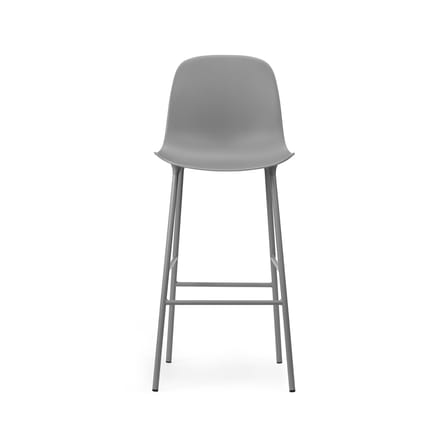 Tabouret de bar Form plastique gris / H 75 cm - Normann Copenhagen