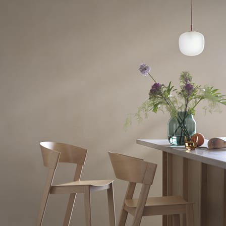 Vase Silent verre vert / Ø 15 x H 19 cm - Muuto