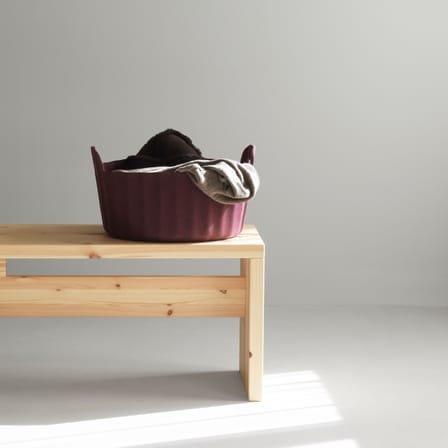 Colu Basket textile purple / Ø 44 cm - Recycled felt - Normann Copenhagen