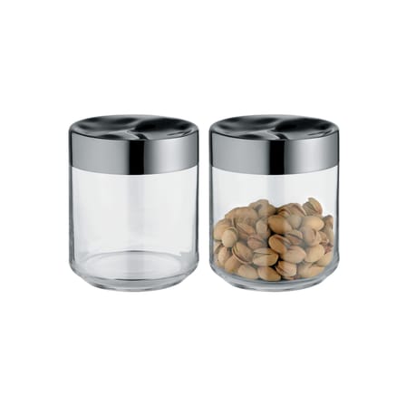 Bocal hermétique Julieta métal verre transparent 75 cl - Alessi