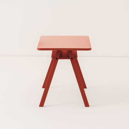 Bureau enfant Growing Green bois rouge / 70 x 45 x H 50 cm - NOBODINOZ