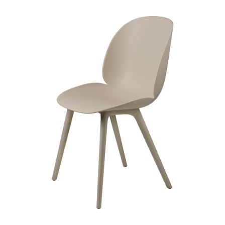 Chaise Beetle OUTDOOR plastique beige - Gubi