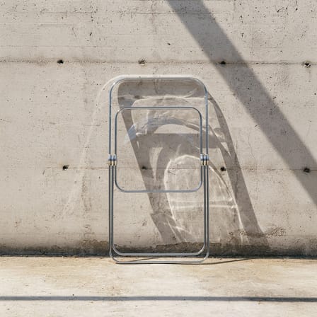 Chaise pliante Plia plastique transparent / Giancarlo Piretti, 1967 - ANONIMA CASTELLI
