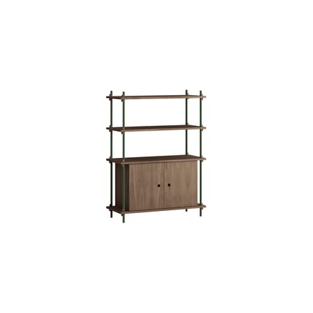 Étagère Shelving System – s.115.1.B bois marron / L 85 x H 115 x Prof. 35 cm - MOEBE