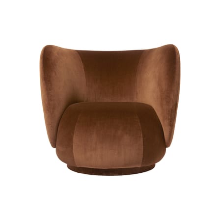 Fauteuil rembourré Rico / Velours - Ferm Living