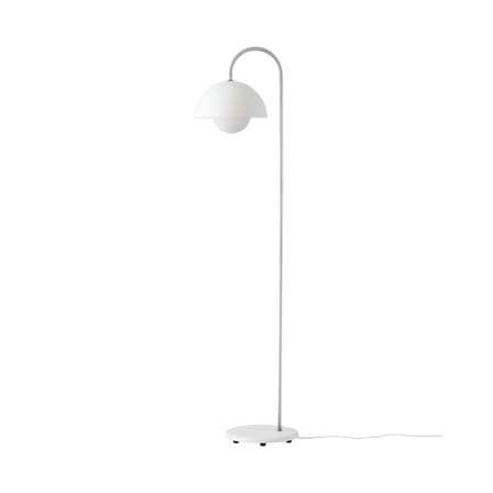 Lampadaire Flowerpot VP12 métal blanc / Verner Panton, 1969 - &tradition