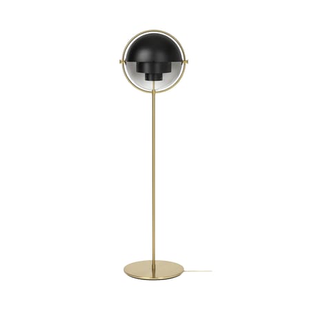 Lampadaire Multi-Lite métal noir / Modulable & orientable - Réédition 1972 - Gubi