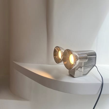 Lampe de table Olo céramique argent métal - Moustache