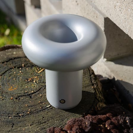 Lampe extérieur sans fil rechargeable Glimpse métal / Ø 17 cm - & klevering