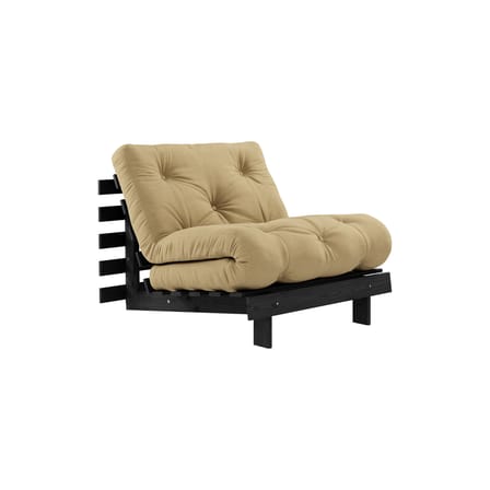 Fauteuil convertible Roots / Dormeuse & lit d'appoint - 3 positions / Structure noire - KARUP DESIGN