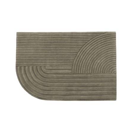 Relevo Rug textile brown / 200 x 300 cm - Hand-tufted - Muuto