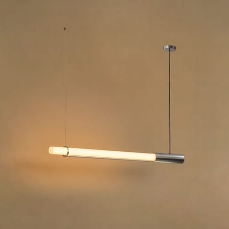Suspension In Fine LED verre / L 105 cm - DCW éditions