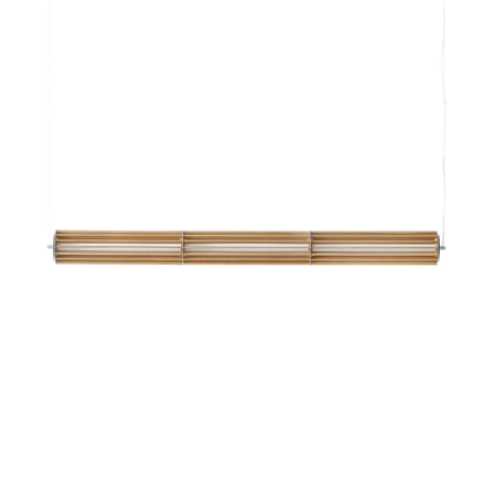 Suspension Numbra TY1 LED bois / L 122 cm - Position horizontale ou verticale - &tradition