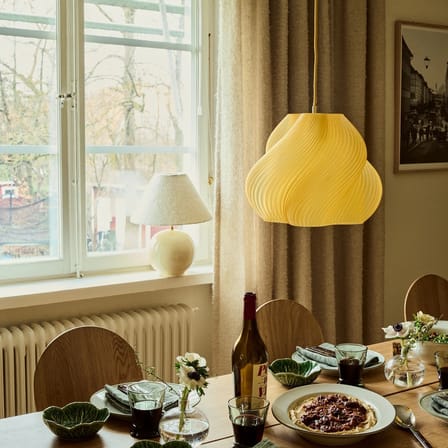 Suspension Soft Serve 03 jaune / Ø 37 x H 30 cm - CRÈME ATELIER