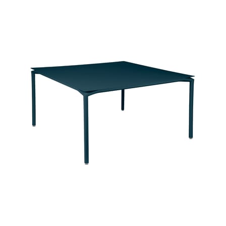 Table carrée Calvi métal bleu / 140 x 140 cm - 8 personnes - Fermob
