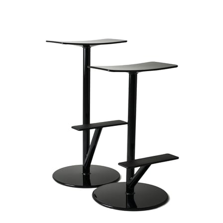 Tabouret de bar Sequoia métal noir / Métal- H 65 cm - Magis