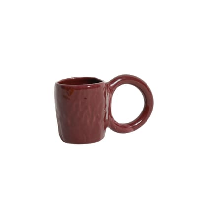 Tazzina da caffè Donut Medium ceramica rosso / Ø 8 x H 9 cm - Petite Friture