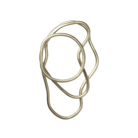 Topfuntersetzer Pond gold metall / Ringe im 3er-Set - Messing - Ferm Living