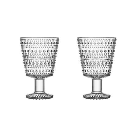 Set de 2 verres à vin Kastehelmi / 26 cl - Oiva Toikka, 1964 - Iittala
