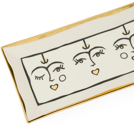 Plateau Marseilles céramique / Vide-poche - 20 x 10 cm - Jonathan Adler