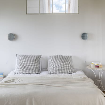 Applique salle de bains Poudrier LED métal / Miroir - DCW éditions