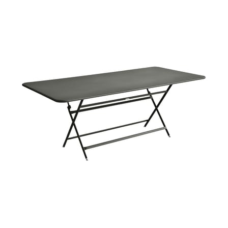 Klapptisch Caractère metall grün grau / 90 x 190 cm - für 8-10 Personen - Fermob