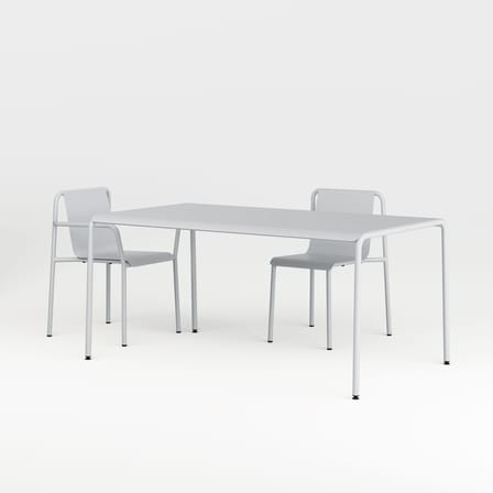 Chaise empilable Panorama métal gris / Seconde vie - TIPTOE