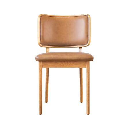 Chaise rembourrée Tapissier cuir marron - RED Edition