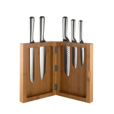 Couteau Santoku Mami métal / Grand - L 32 cm - Alessi