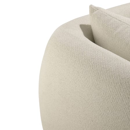Sofa 2 Sitzer Figur textil weiß / L 204 cm - Ethnicraft