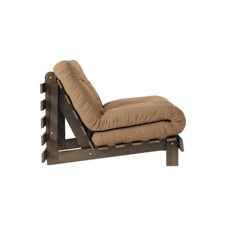 Fauteuil convertible Roots / Dormeuse & lit d'appoint - 3 positions / Structure marron - KARUP DESIGN
