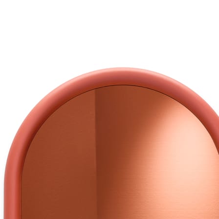 Miroir mural Mirage orange Dome / Verre coloré - L 60 x H 73,5 cm - Fatboy