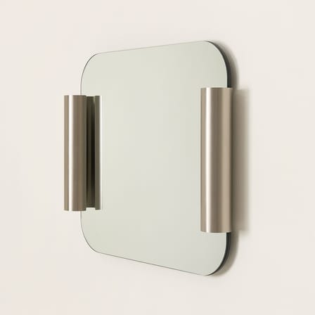 Miroir mural Roll métal / 60 x 65 cm - NOBODINOZ