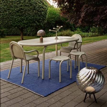 Cord Rug textile blue / 170 x 240 cm - Recycled - Tom Dixon