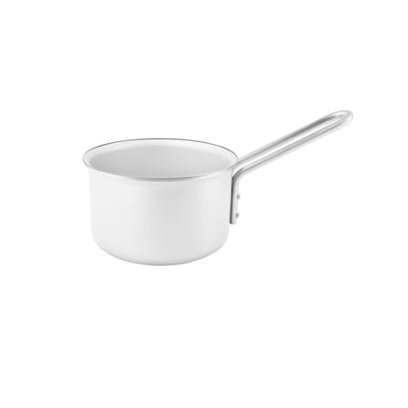 White Line Saucepan metal white / 1.1 L - All burners including induction - Ceramic Slip-Let - Eva Trio