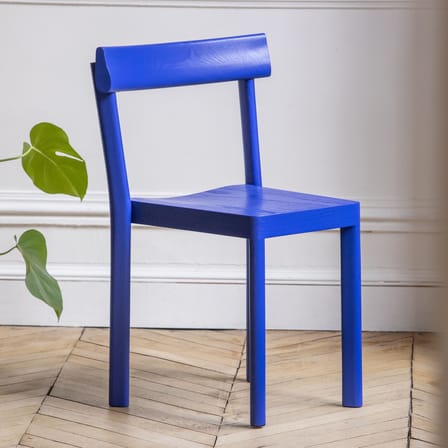 Sedia impilabile Galta legno blu - KANN DESIGN