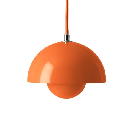Suspension Flowerpot VP10 métal orange / Ø16 cm - By Verner Panton, 1968 - &tradition