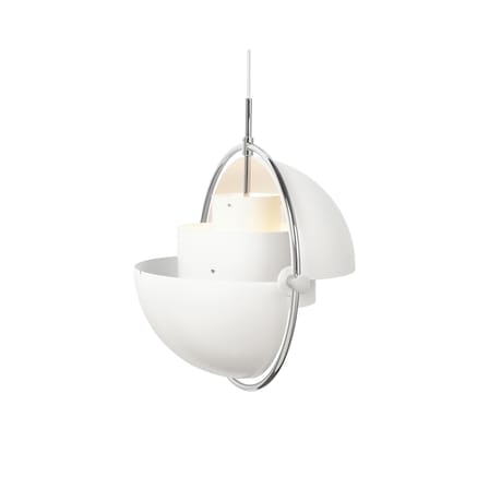 Suspension Multi-Lite Large métal blanc / Ø 36 cm - Modulable & orientable / Réédition 1972 - Gubi