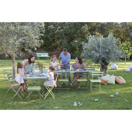 Table pliante Bistro métal violet / 57 x 37 cm - Acier / 2 personnes - Fermob