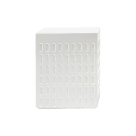 Tabouret Eur plastique blanc / Table d'appoint - Fabio Novembre, 2017 - Kartell