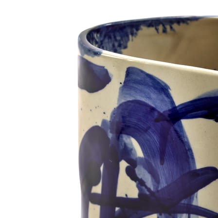 Vase Sophia Small céramique bleu / H 19 cm - Serax