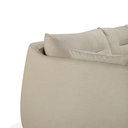 Divano 2 posti Weave tessuto bianco / L 200 cm - Ethnicraft
