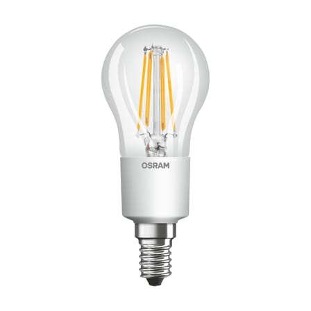 Ampoule LED E14 dimmable Mini Globe P45 Clear / 3,4W (= 40W) - Blanc chaud - Osram