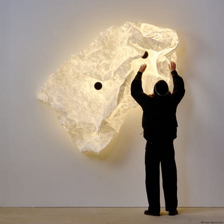 Applique Maap 2 / 240 x 155 cm - Mur lumineux modelable en Tyvek - Flos