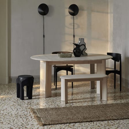 Banc Bevel bois naturel / L 90 cm - Ferm Living